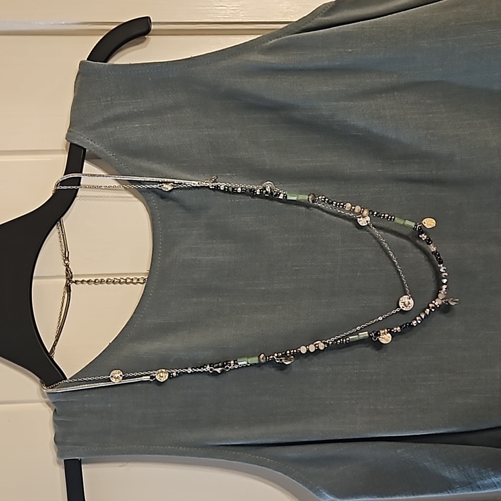 Adjustable double strand necklace